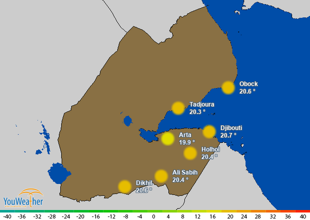 Weather map of 