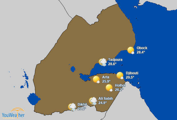Weather map of 