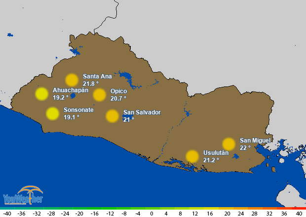 Weather map of 