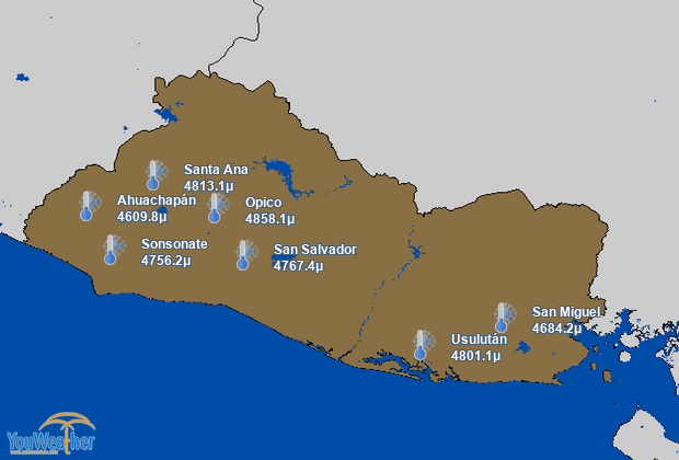 Weather map of 