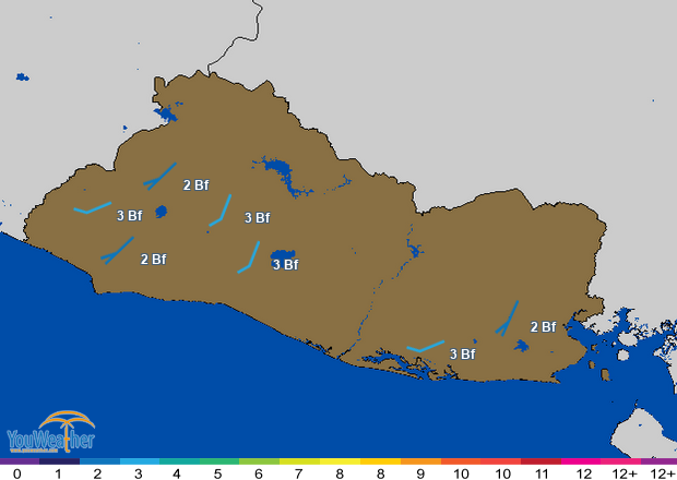 Weather map of 