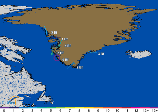 Weather map of 