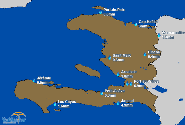 Weather map of 