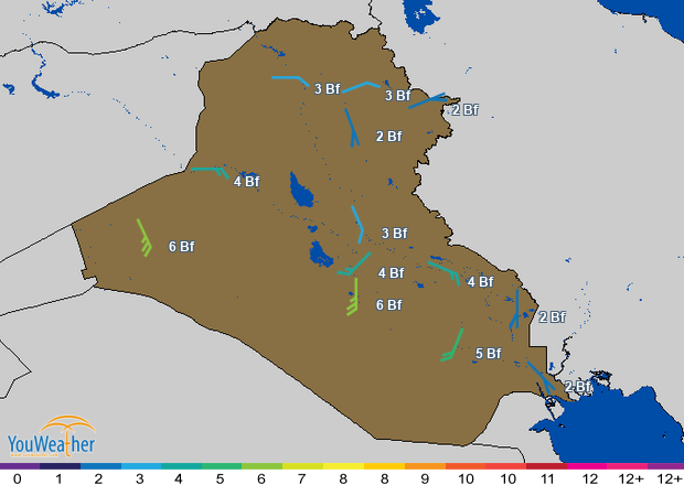 Weather map of 