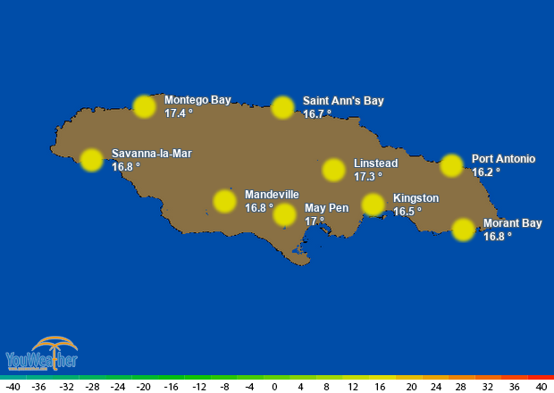 Weather map of 