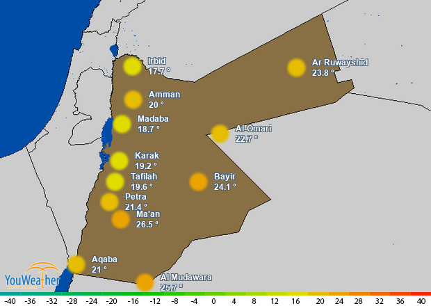 Weather map of 