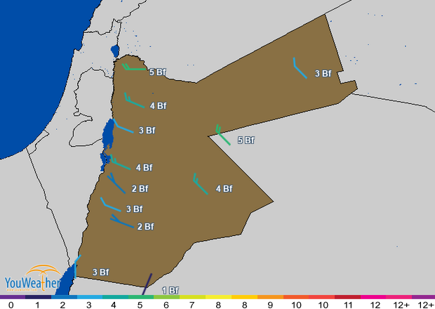 Weather map of 