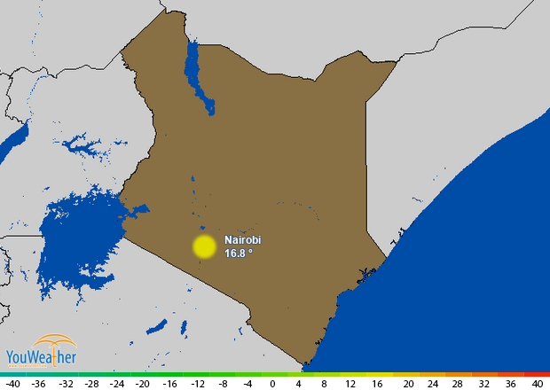 Weather map of 