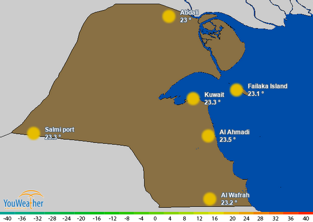 Weather map of 