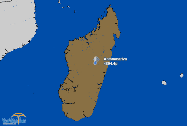 Weather map of 