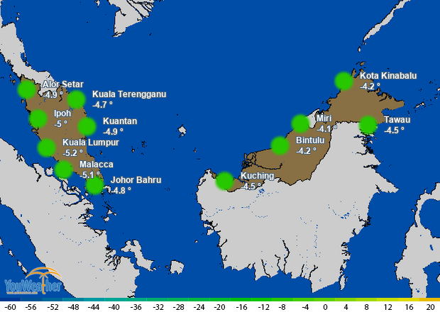 Weather map of 