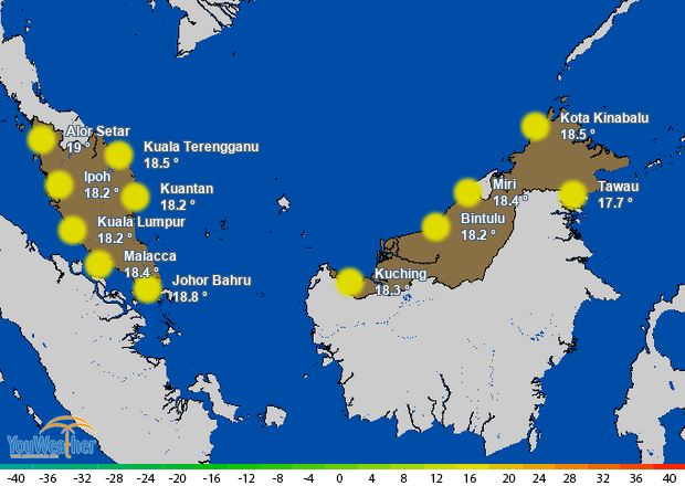 Weather map of 