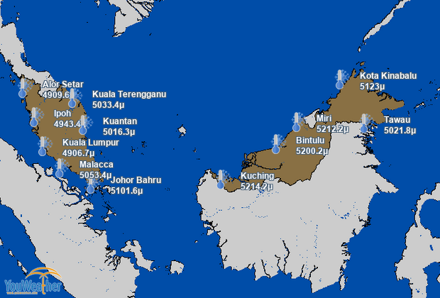 Weather map of 