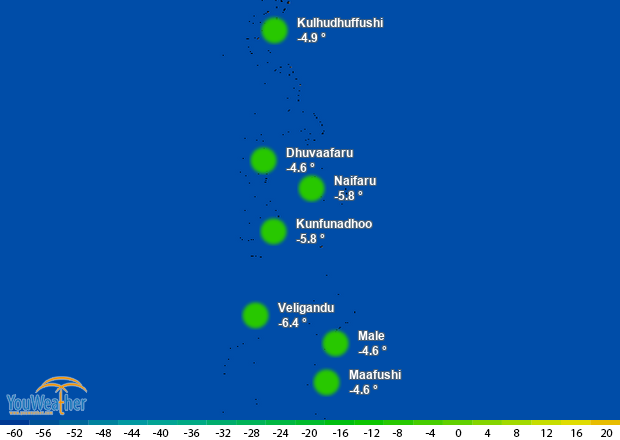 Weather map of 