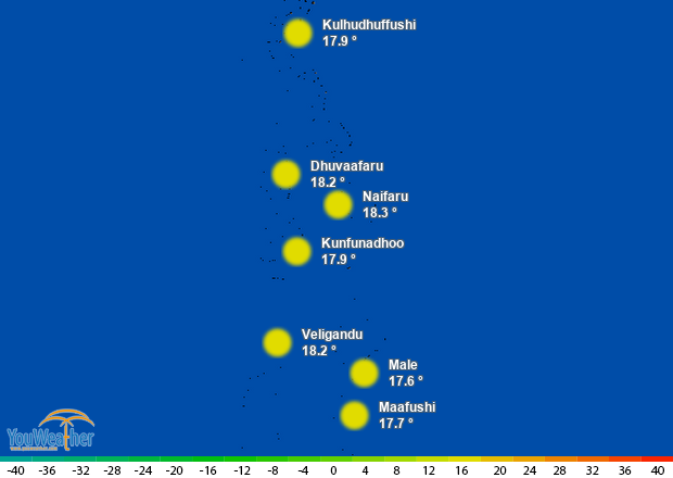 Weather map of 