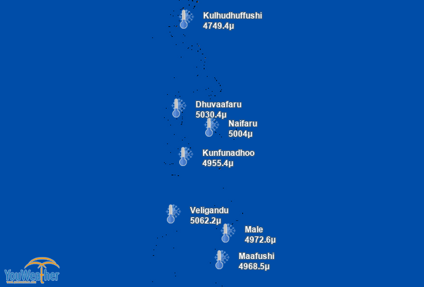 Weather map of 