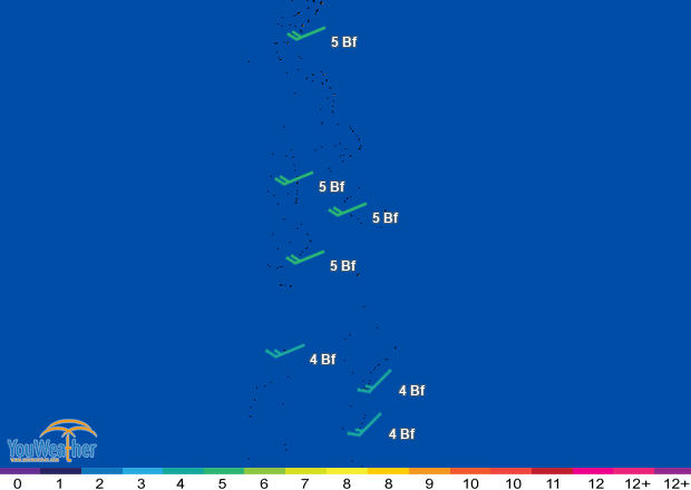 Weather map of 