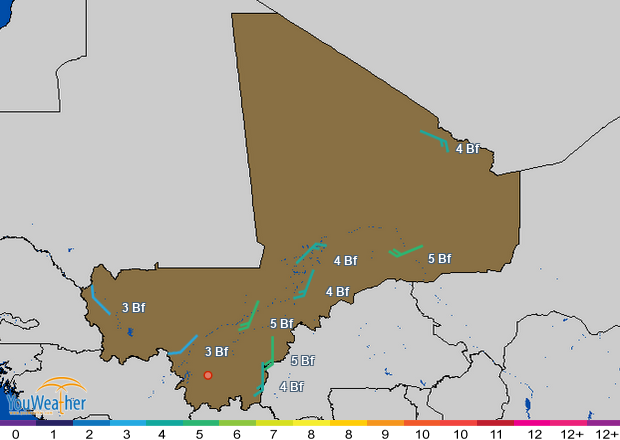 Weather map of 