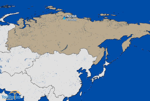 Weather map of 
