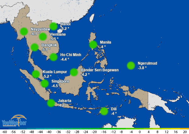Weather map of 