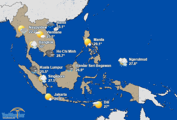 Weather map of 