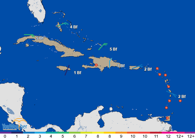 Weather map of 