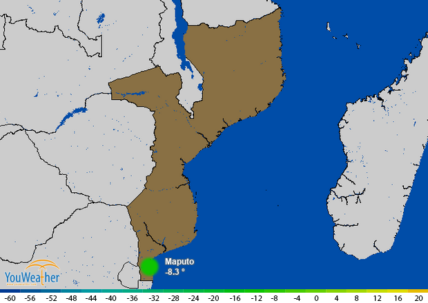 Weather map of 