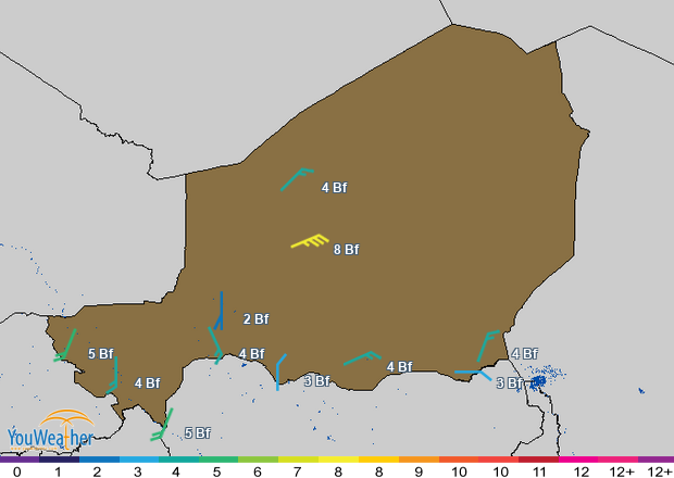 Weather map of 