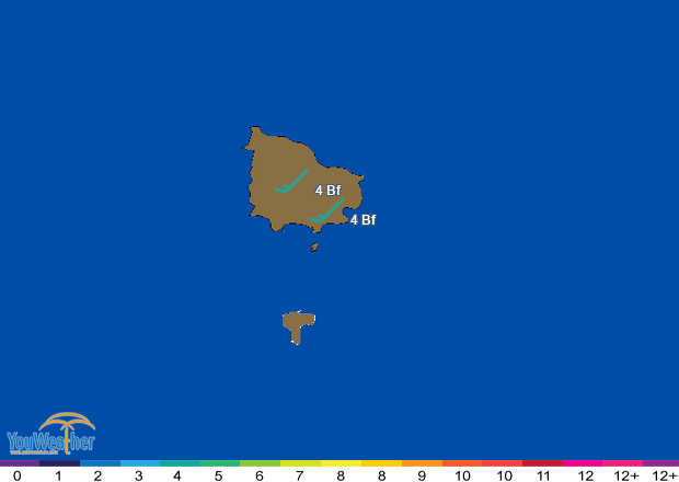 Weather map of 