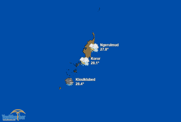 Weather map of 