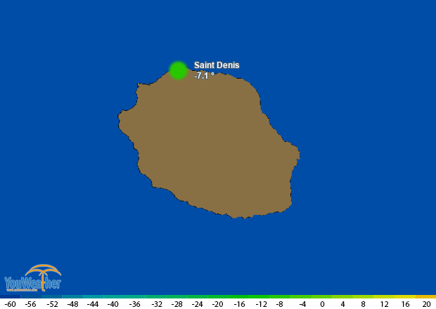 Weather map of 