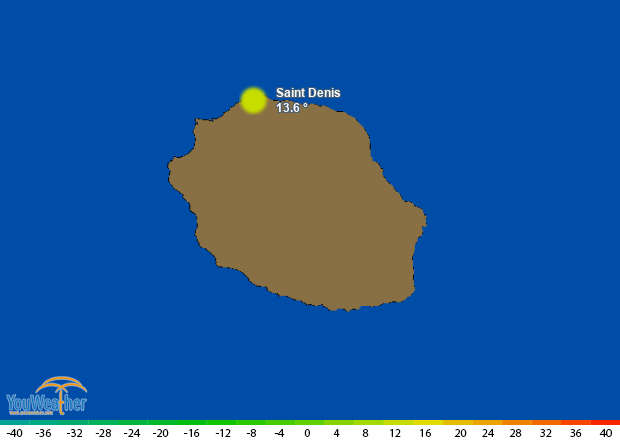 Weather map of 