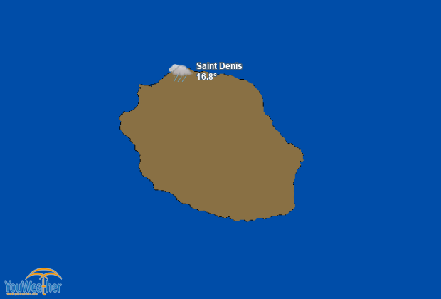 Weather map of 