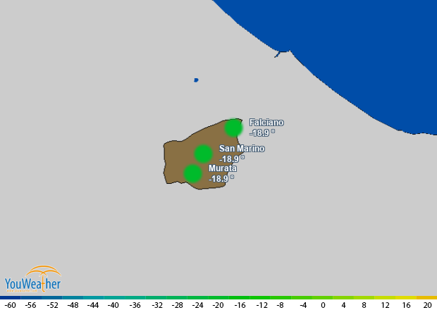 Weather map of 