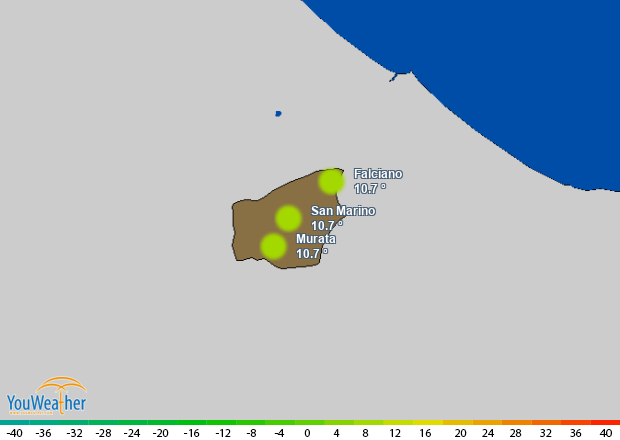 Weather map of 