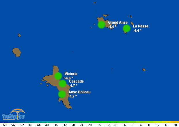 Weather map of 