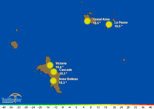 Weather map of 