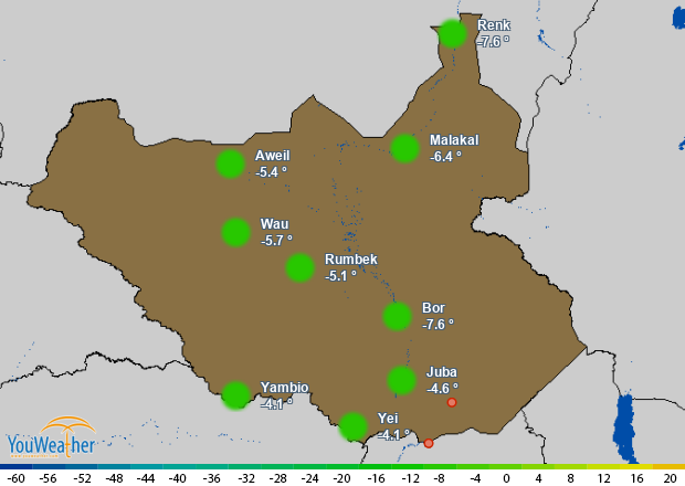 Weather map of 