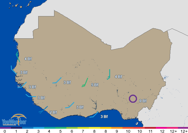 Weather map of 