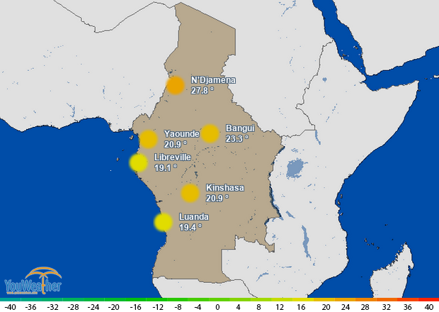 Weather map of 