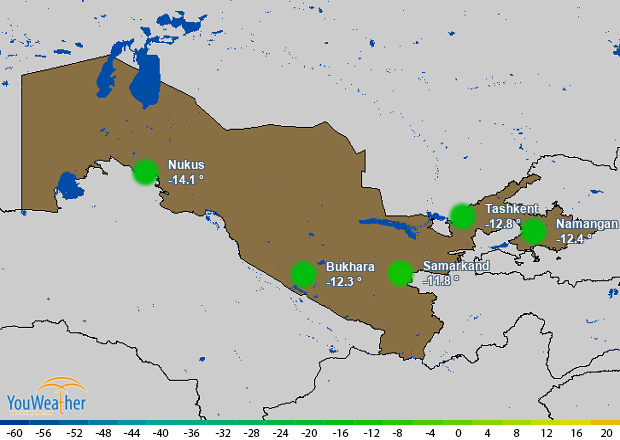 Weather map of 