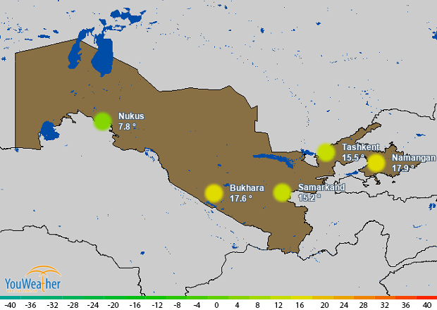 Weather map of 