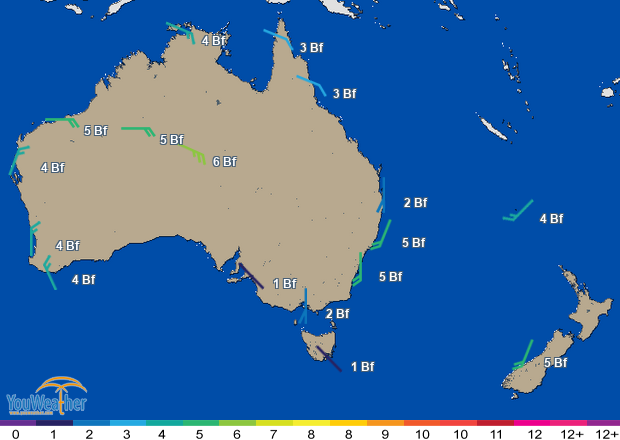 Weather map of 