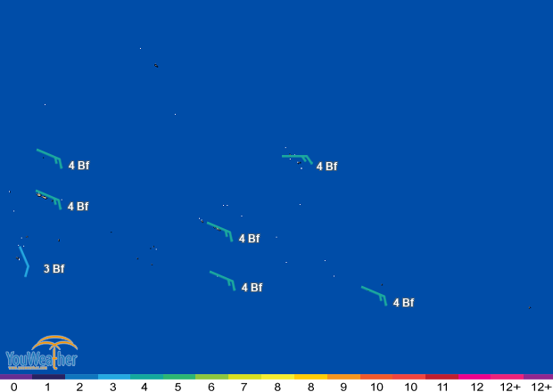 Weather map of 