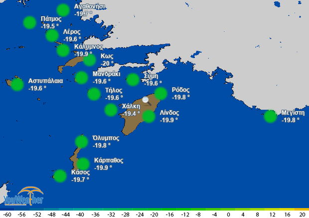 Weather map of 