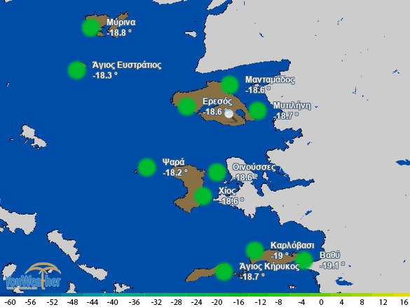 Weather map of 