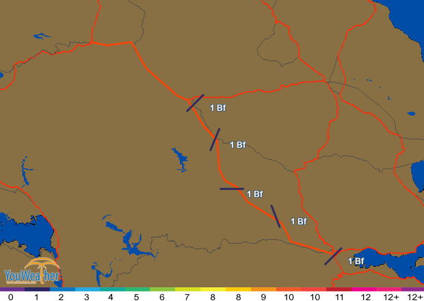 Weather map of 