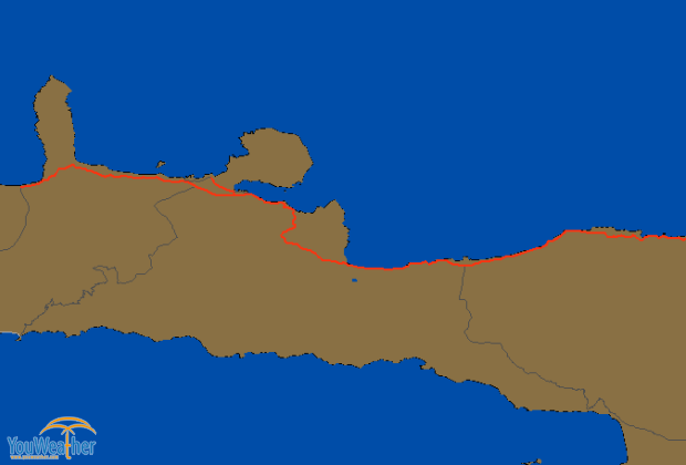 Weather map of 