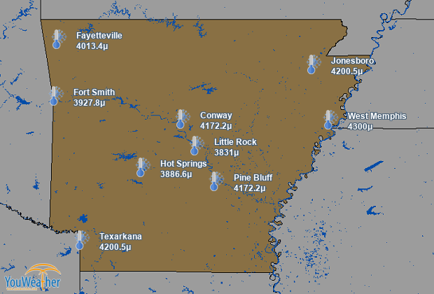 Weather map of 