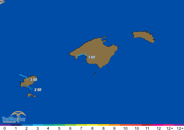 Weather map of 